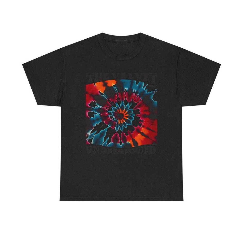 Velvet Underground - 60s Tie-Dyed Style T-shirt Black Shirt
